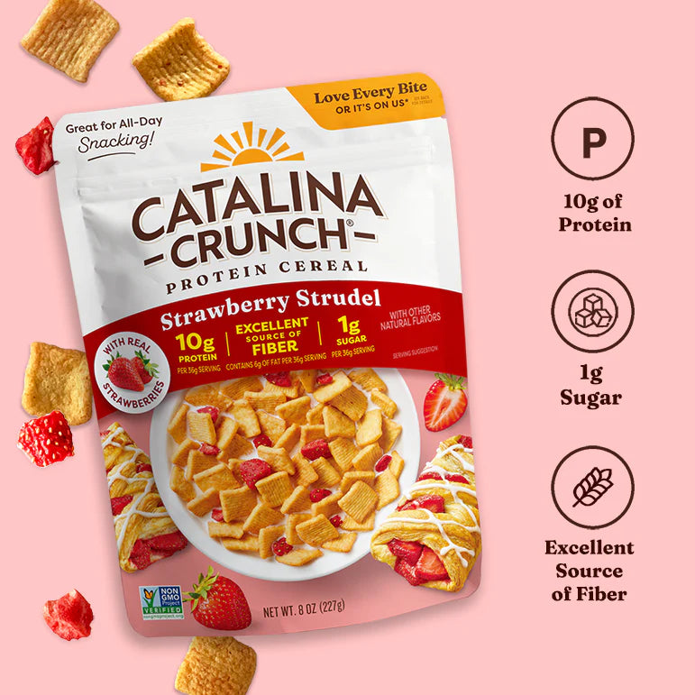 CATALINA CRUNCH CEREAL STRAWBERRY STRUDEL