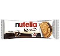 NUTELLA BISCUITS X3