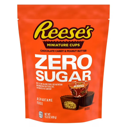 REESES ZERO AZUCAR MINI CUPS CON MANTEQUILLA DE MANI 16 UNDS
