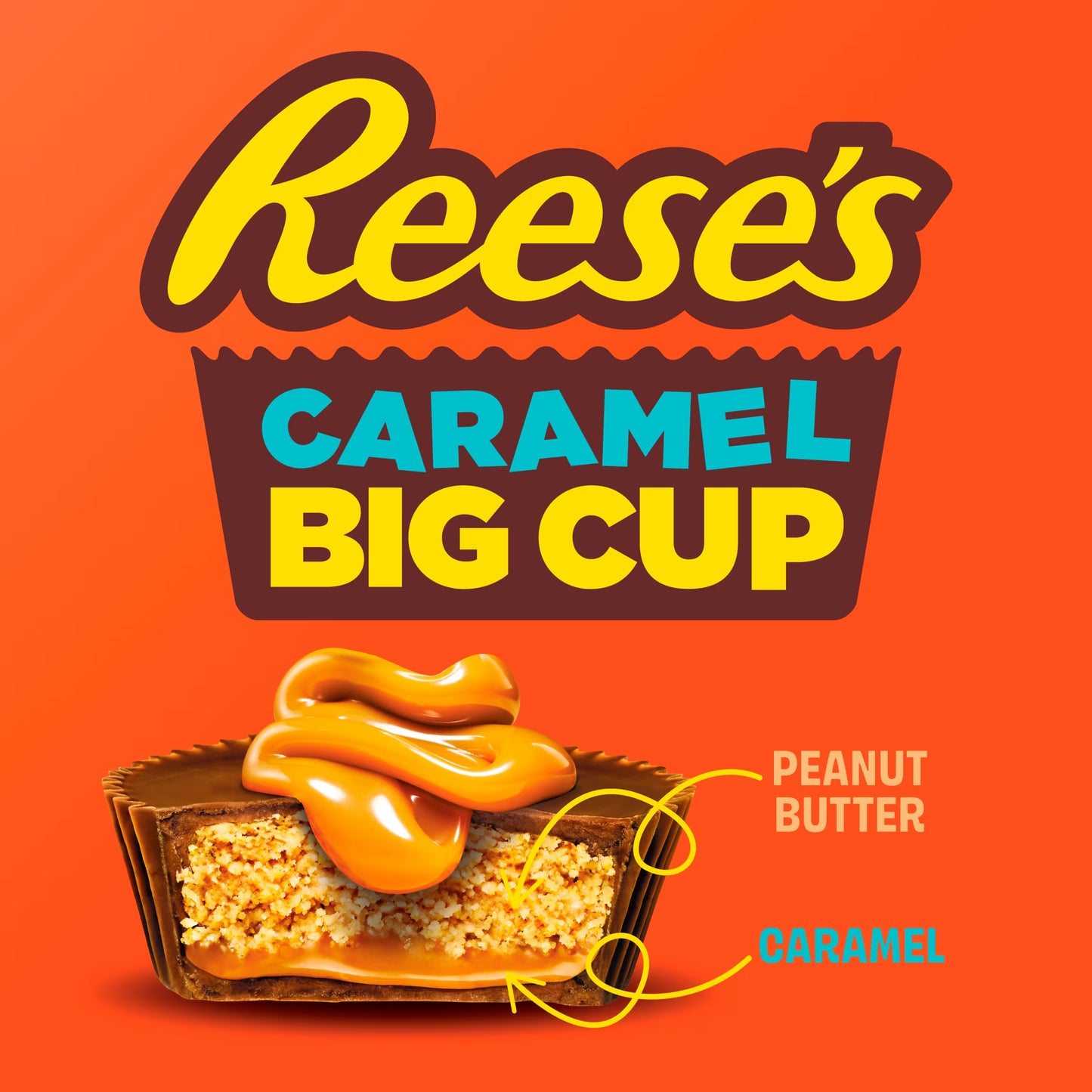 REESES PEANUT BUTTER BIG CUP CARAMEL 79g