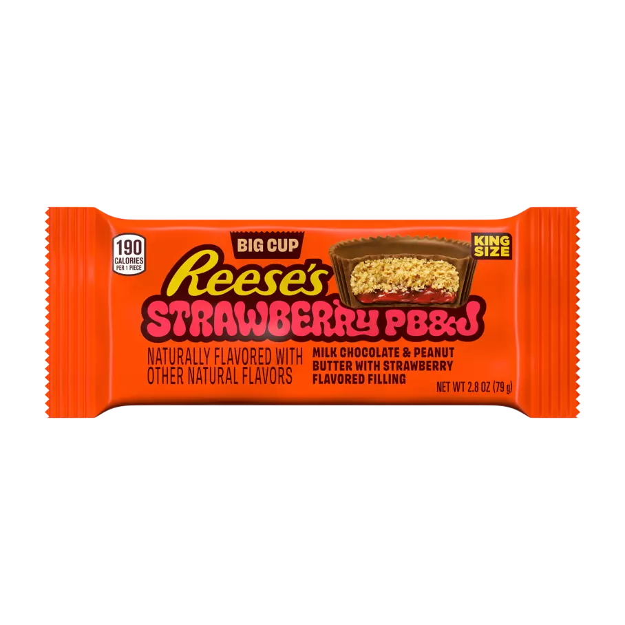 REESES PEANUT BUTTER BIG CUP STRAWBERRY PB&J