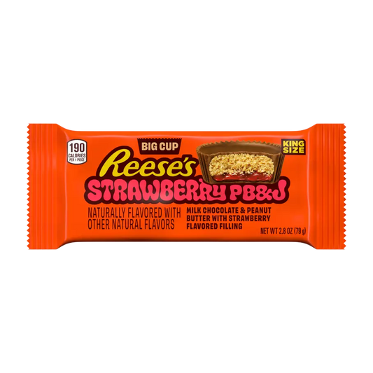 REESES PEANUT BUTTER BIG CUP STRAWBERRY PB&J