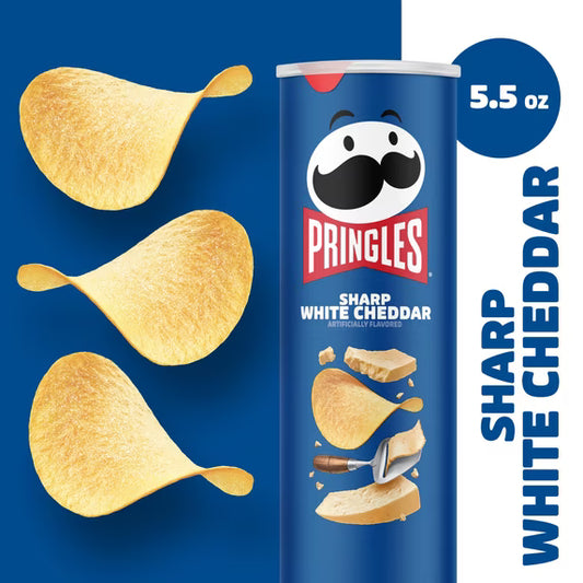 PRINGLES SHARP WHITE CHEDDAR